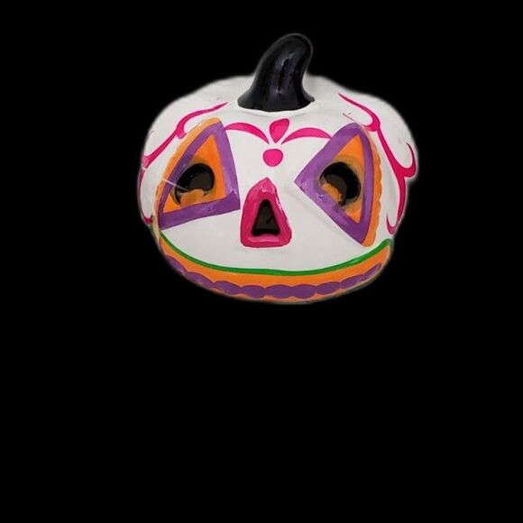 Decorative Pumpkin Lighted with Flashing Colored Lights - Picture 4 of 7